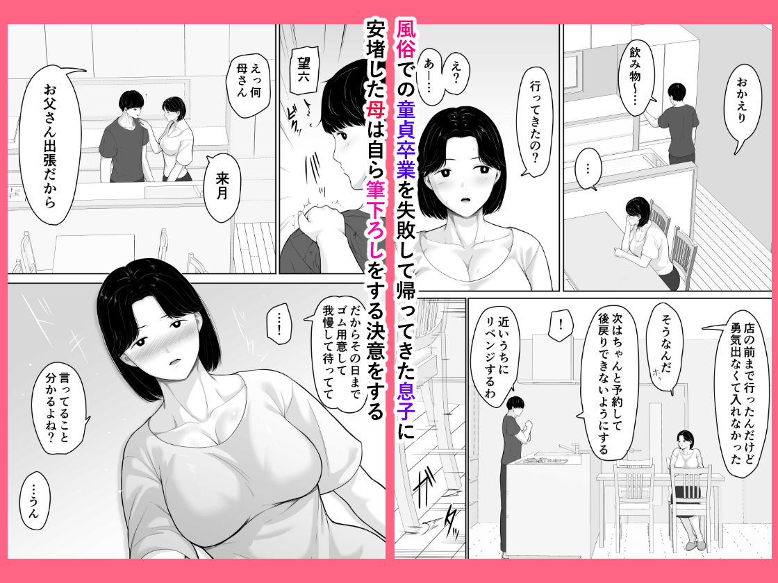 頼んだらヤレるってエロ漫画で読んだから母親にお願いしてみたのイメージCG