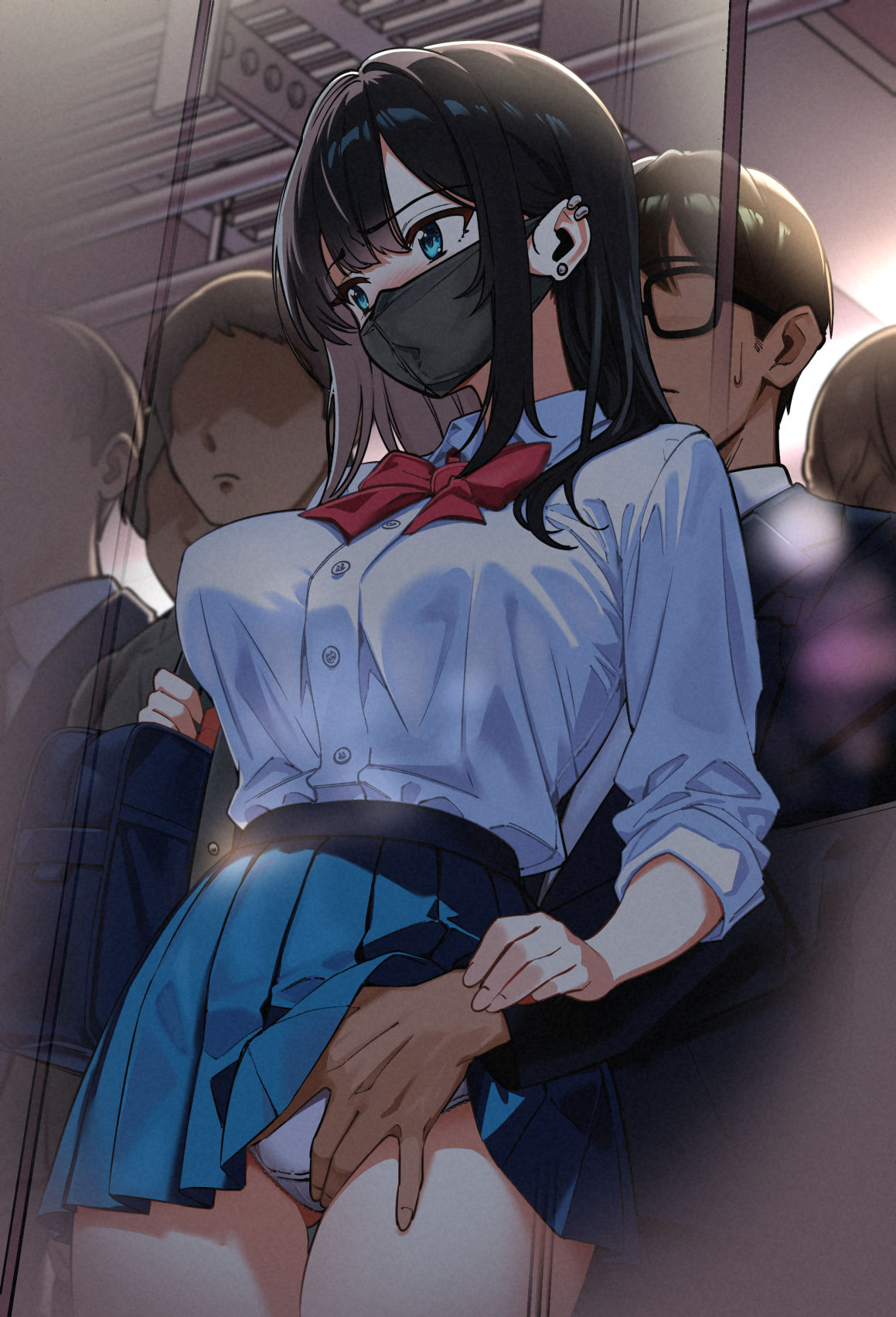 電車、女子〇生。のイメージCG