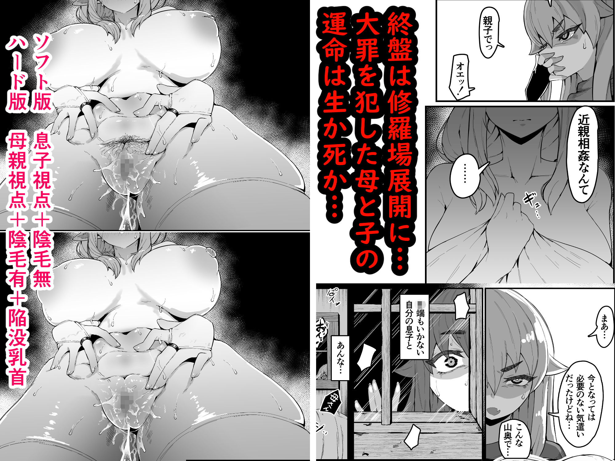 エルフの母と孕むまでのイメージCG